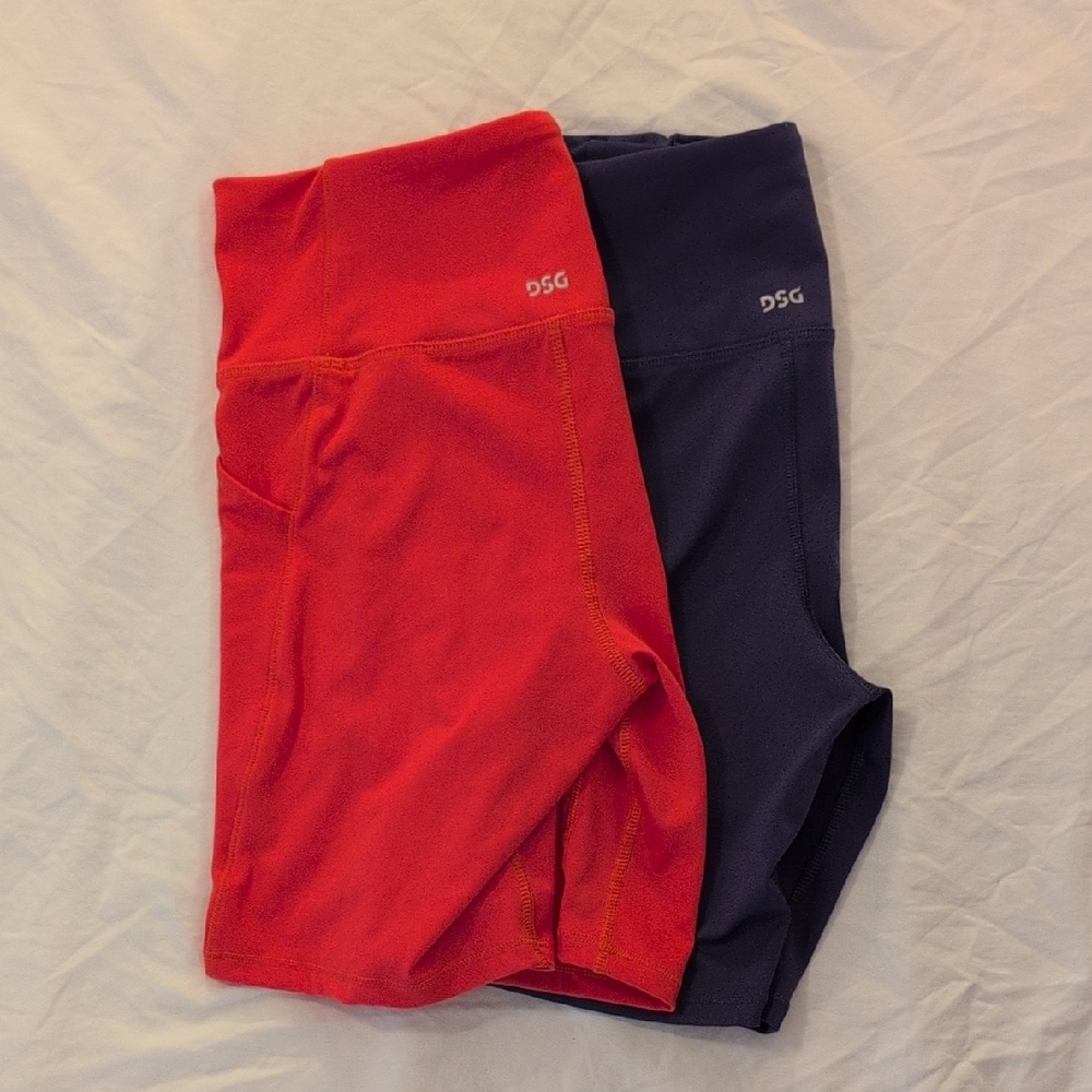 Lot of 2 DSG Women's Activate Performance Bike Shorts Medium
